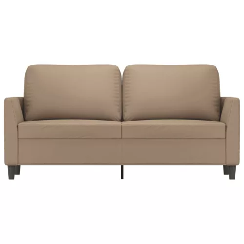 2 személyes cappuccino színű műbőr kanapé 140 cm