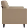 2 személyes cappuccino színű műbőr kanapé 140 cm