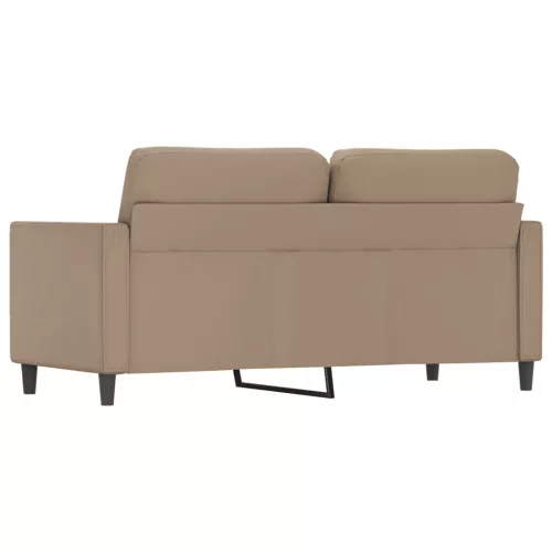 2 személyes cappuccino színű műbőr kanapé 140 cm