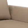 2 személyes cappuccino színű műbőr kanapé 140 cm