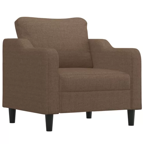 Barna szövet kanapéfotel 60 cm