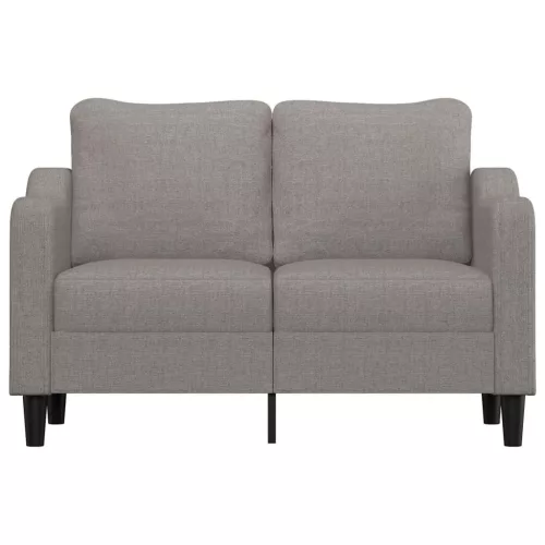 Kétszemélyes tópszínű szövet kanapé 140 cm