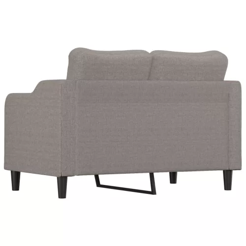 Kétszemélyes tópszínű szövet kanapé 140 cm