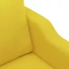 2 személyes világossárga szövet kanapé 140 cm