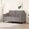 Kétszemélyes tópszínű szövet kanapé 140 cm
