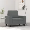 Sötétszürke szövet kanapéfotel 60 cm