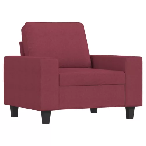 Bordó szövet kanapéfotel 60 cm