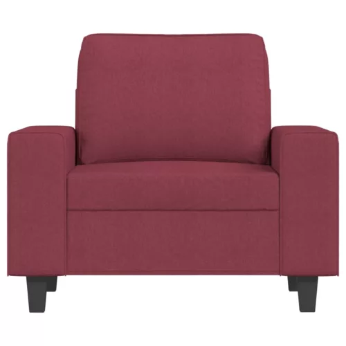 Bordó szövet kanapéfotel 60 cm