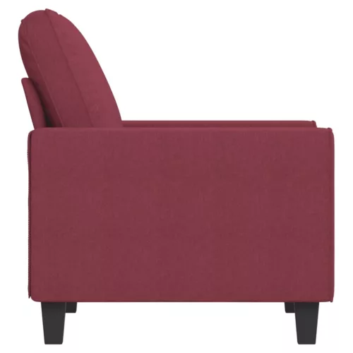 Bordó szövet kanapéfotel 60 cm
