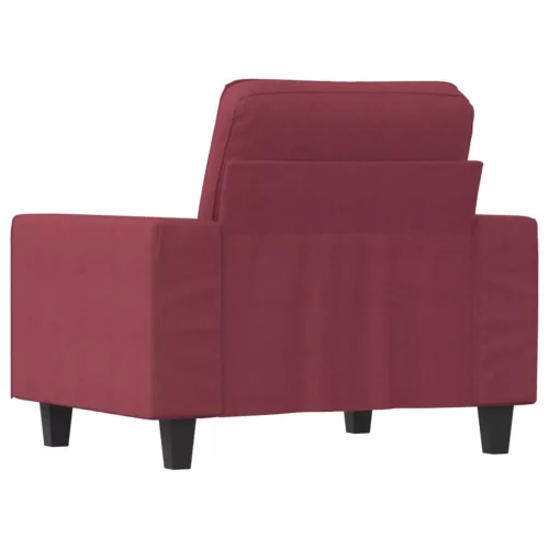 Bordó szövet kanapéfotel 60 cm