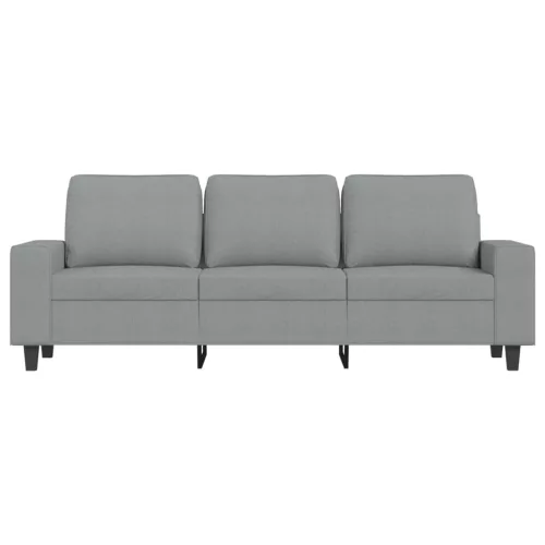 3 személyes világosszürke szövet kanapé 180 cm