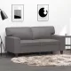2 személyes szürke műbőr kanapé 120 cm