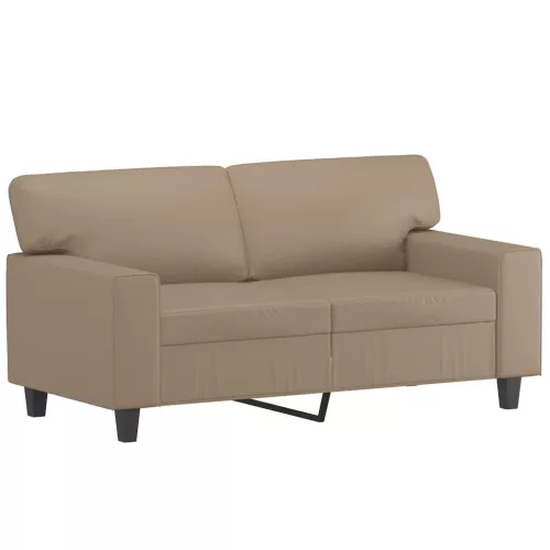 2 személyes cappuccino színű műbőr kanapé 120 cm