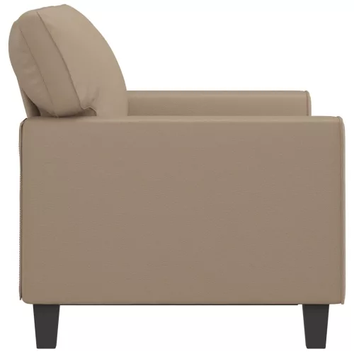 2 személyes cappuccino színű műbőr kanapé 120 cm