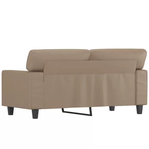 2 személyes cappuccino színű műbőr kanapé 120 cm