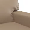 2 személyes cappuccino színű műbőr kanapé 120 cm