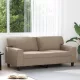 2 személyes cappuccino színű műbőr kanapé 140 cm