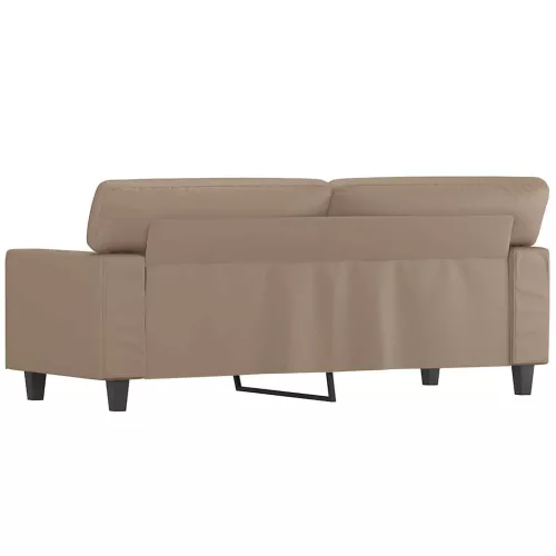 2 személyes cappuccino színű műbőr kanapé 140 cm