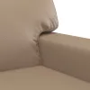 2 személyes cappuccino színű műbőr kanapé 140 cm