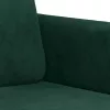 Kétszemélyes sötétzöld bársony kanapé 140 cm