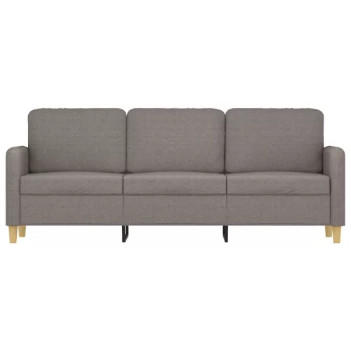 3 személyes fekete szövetkanapé 180 cm