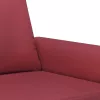 2 személyes bordó műbőr kanapé 120 cm