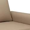 2 személyes cappuccino színű műbőr kanapé 120 cm