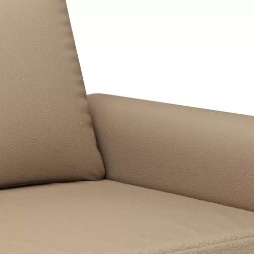 2 személyes cappuccino színű műbőr kanapé 120 cm