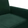 Kétszemélyes sötétzöld bársony kanapé 120 cm