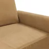 Kétszemélyes barna bársony kanapé 120 cm