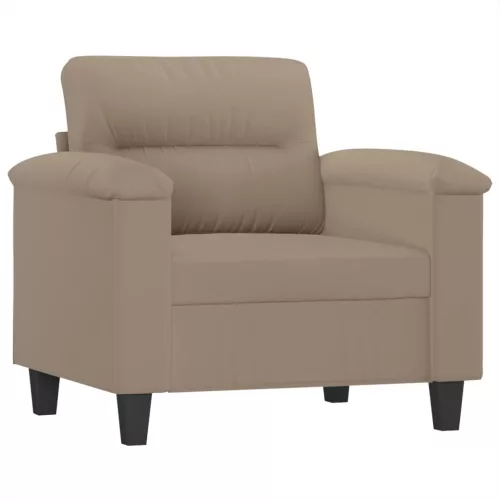 Tópszínű mikroszálas szövet kanapéfotel 60 cm