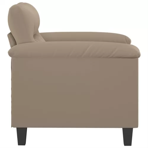 Tópszínű mikroszálas szövet kanapéfotel 60 cm