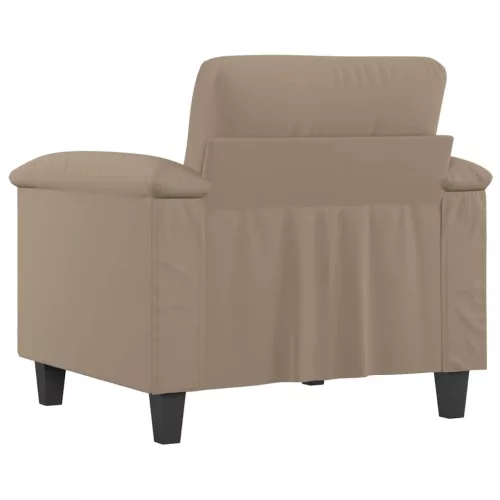 Tópszínű mikroszálas szövet kanapéfotel 60 cm