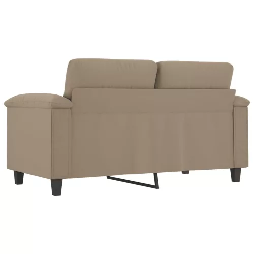 Kétszemélyes tópszínű mikroszálas szövetkanapé 120 cm