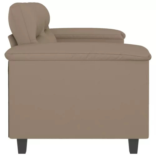 2 személyes cappuccino színű műbőr kanapé 120 cm