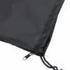 Fekete 420D oxford szövet piramis alakú fűtőhuzat 86x47x241 cm