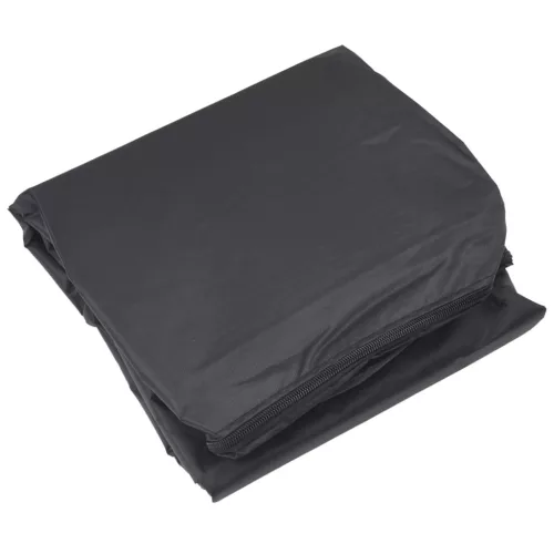 Fekete 420D oxford szövet piramis alakú fűtőhuzat 86x47x241 cm