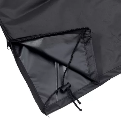 Fekete 420D oxford szövet piramis alakú fűtőhuzat 86x47x241 cm