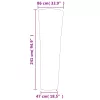 Fekete 420D oxford szövet piramis alakú fűtőhuzat 86x47x241 cm