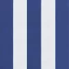 Kék/fehér csíkos oxford-szövet kerti padpárna 120x50x4 cm