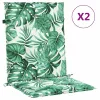 Székpárnák Egyéb 2 pcs Levélminta 100 x 50 x 3 cm Oxford szövet