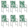 Székpárnák Egyéb 6 pcs Levélminta 100 x 50 x 3 cm Oxford szövet
