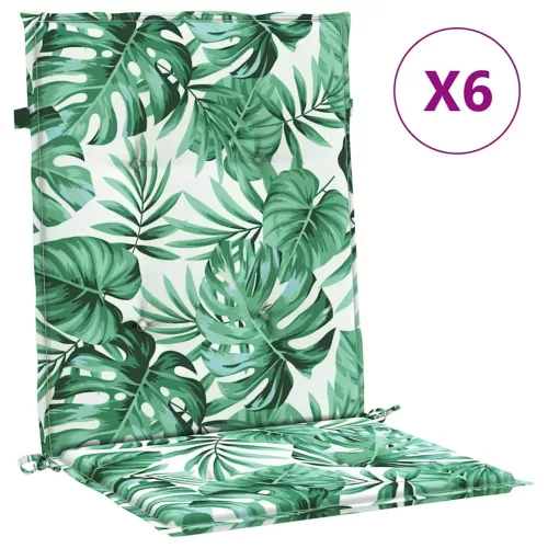 Székpárnák Egyéb 6 pcs Levélminta 100 x 50 x 3 cm Oxford szövet