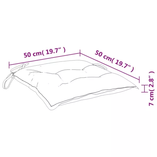 4 db kék oxford szövet raklappárna 50 x 50 x 7 cm