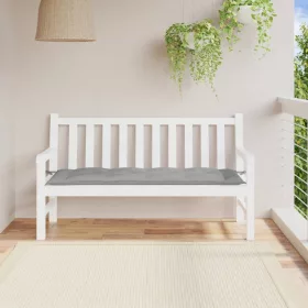 Szürke oxford szövet kerti padpárna 150 x 50 x 7 cm