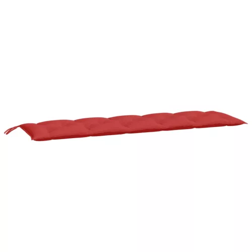 Piros oxford szövet kerti padpárna 180 x 50 x 7 cm