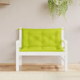   2 db élénkzöld oxford szövet kerti padpárna 100 x 50 x 7 cm