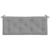 2 db szürke oxford szövet kerti padpárna 120 x 50 x 7 cm