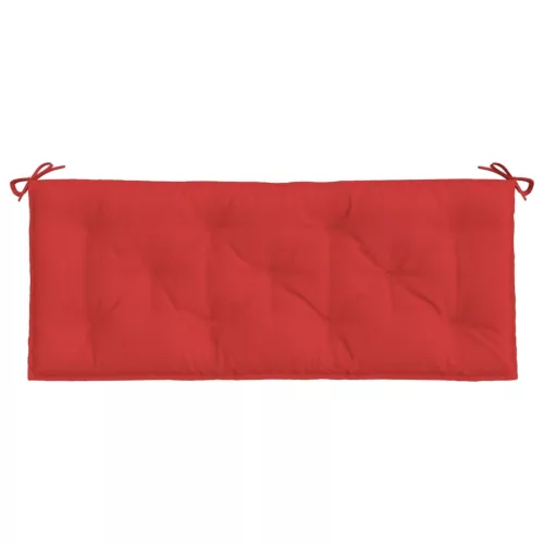 2 db piros oxford szövet kerti padpárna 120 x 50 x 7 cm