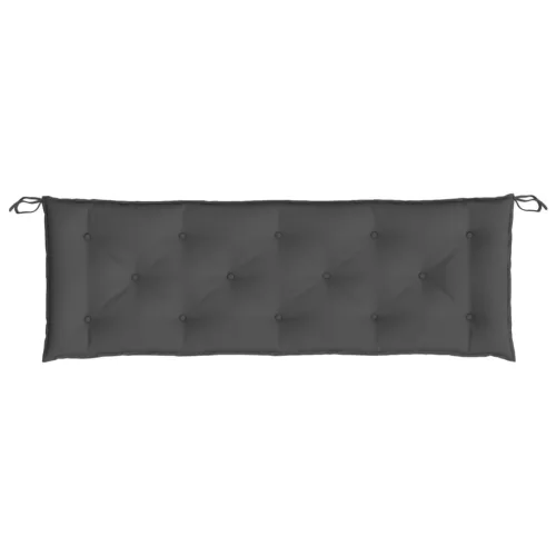 2 db antracit oxford szövet kerti padpárna 150 x 50 x 7 cm